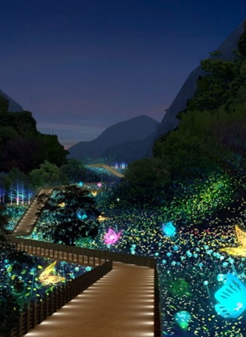 Progetto di illuminazione del Langdai Mountain Tourism Poverty Alleviation Resort nel distretto speciale di Liuzhi